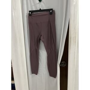 Athleta Purple Rise Up Ribbed 7/8 Tight Ankle Leggings Sz M